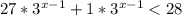 27*3^{x-1}+1*3^{x-1}