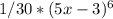 1/30*(5x-3)^6