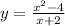 y=\frac{ x^{2} -4}{x+2}