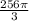 \frac{256\pi }{3}