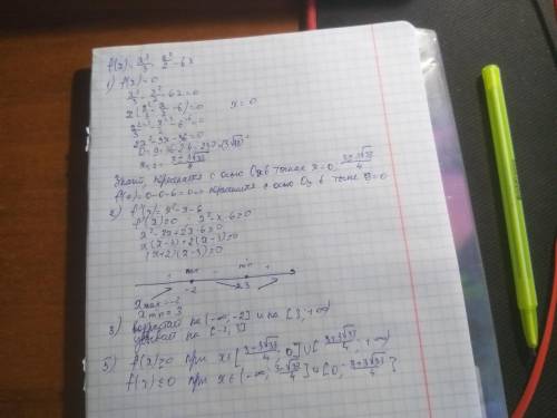 Дана функция: x^3/3 - 1/2*x^2-6x (икс в кубе делить на 3 минус одна вторая икс квадрат минус шесть и