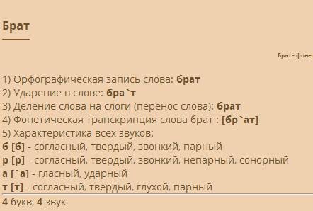 Сделать фонетический разбор слова : сестра бабушка брат мама папа