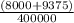 \frac{(8000+9375)}{400000}