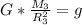 G * \frac{M_3}{R^{2}_{3}} = g