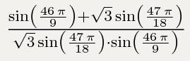 Вычислитб 1/sin920° +1/корень квадратный из 3 sin470°