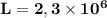 \bf L = 2,3\times 10^6