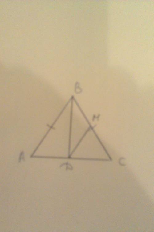 Треугольник abc-равнобедренный с основание ас,вd-его бисскетриса,dm-бисскетриса треугольника bdc.най
