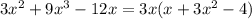 3x^2+9x^3-12x=3x(x+3x^2-4)