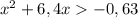 x^{2}+6,4x-0,63