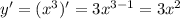 y'=(x^3)'=3x^{3-1}=3x^2