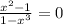 \frac{x^2-1}{1-x^3} = 0