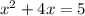 x^2+4x=5