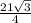 \frac{21 \sqrt{3} }{4}