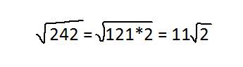 Вынесите множитель из-под знака корня: а)√242 б) √2 в) √50х г)√196