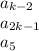 a_{k-2} \\ &#10;a_{2k-1} \\ &#10;a_5