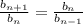 \frac{b_{n+1}}{b_n}= \frac{b_n}{b_{n-1}}