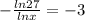 -\frac{ln27}{lnx}=-3