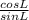 \frac{cosL}{sinL}