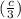 (\frac{c}{3})