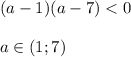 (a-1)(a-7)