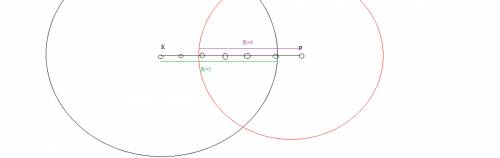 Отметьте две точки а и р так, чтобы кр=6 см. постройте окружность с центром к и радиусом 5 см и окру