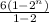 \frac{6(1-2^{n})}{1-2}