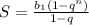 S= \frac{ b_{1}(1-q ^{n})}{1-q}