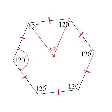 Что такое правильный шестиугольник, можно картинку