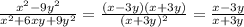 \frac{x^2-9y^2}{x^2+6xy+9y^2} = \frac{(x-3y)(x+3y)}{(x+3y)^2} = \frac{x-3y}{x+3y}