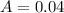 A=0.04