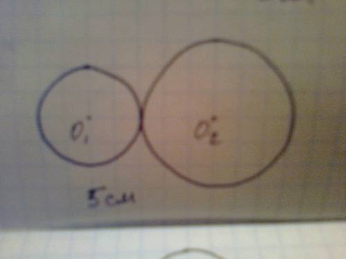 Начертите две окружнести ,радиусы которых 2 см и 3 см. так чтобы расстаяния между их центрами было 0