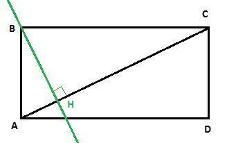 Начертите прямоугольник abcd соедените точки а и с. проведите через точку b прямую перпендикулярную