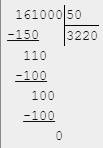 161000|_50_ решить пример столбиком