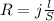 R= j \frac{l}{S}