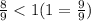 \frac{8}{9}