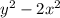 y^{2}-2x^{2}