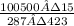 \frac{100500·15}{287·423}