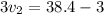 3v_{2}=38.4-3