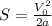 S= \frac{V_0^2}{2a}