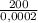 \frac{200}{0,0002}