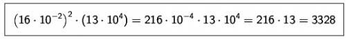 Срешением найдите значение выражения (16*10^-2)^2(13*10^4)