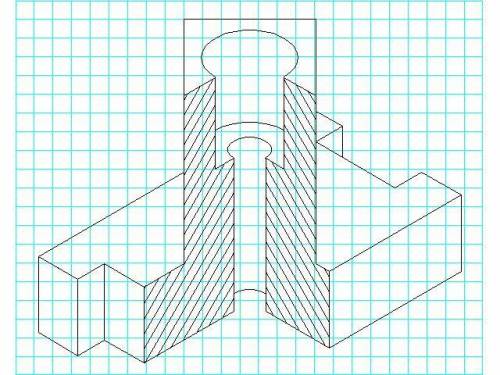 Народ. нужна ваша . нужно начертить 3д деталь с разрезом.
