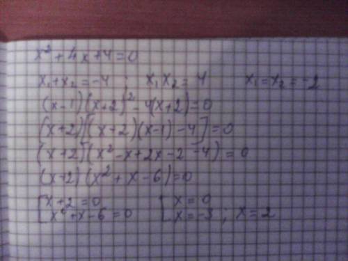 Решите уравнение(15 ! ) (x-1)(x^2+4x+4)=4(x+2)