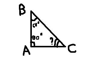 Прямоугольный треугольник abc угол b=60,угол a=2 найти угол c