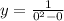 y= \frac{1}{0^2-0}