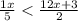 \frac{1x}{5} < \frac{12x+3}{2}