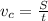 v_c= \frac{S}{t}