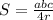 S= \frac{abc}{4r}