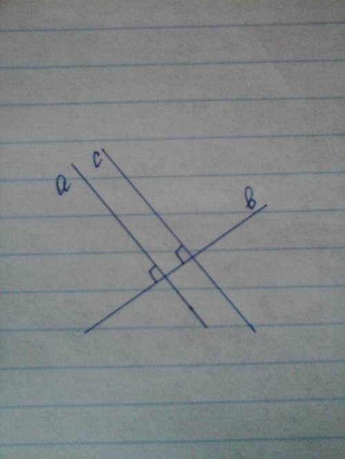 Верно ли утверждение: если а перпендикулярно в, прямая с перпендикулярна в, то а параллельно с. отве