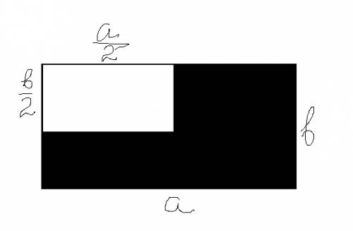От прямоугольника отрезали часть . периметр полученного прямоугольника оказался вдвое меньше перимет
